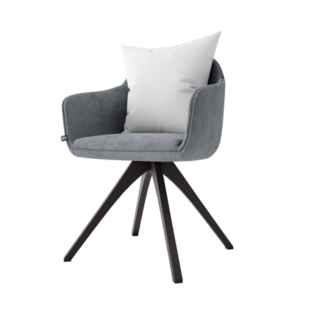 Modern chair with pillow