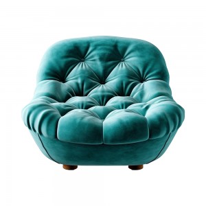 Fluffy tufted chair