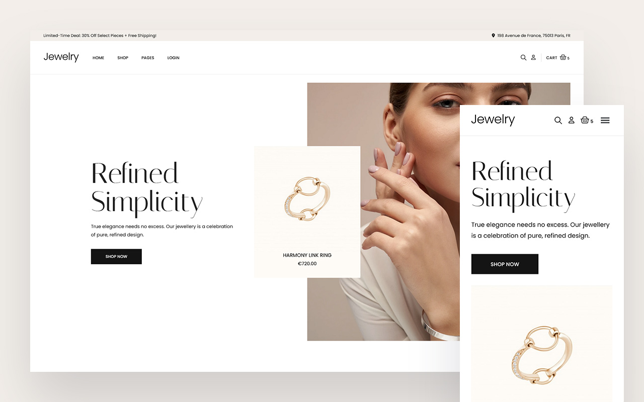Jewelry - Template Pack for PrestaShop