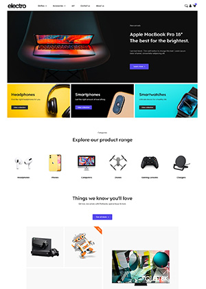 Electro Template Pack - Creative Elements pagebuilder