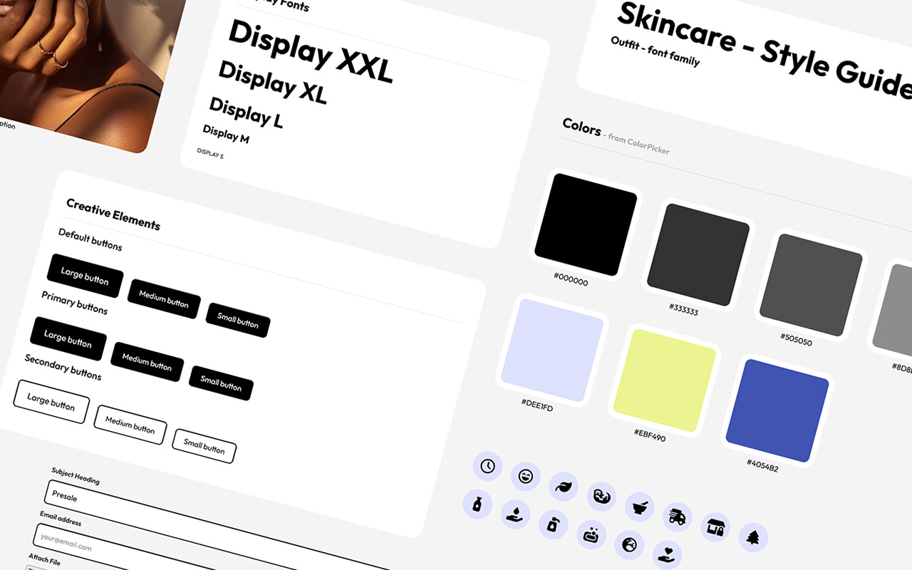 Skincare Template Pack - Style Guide